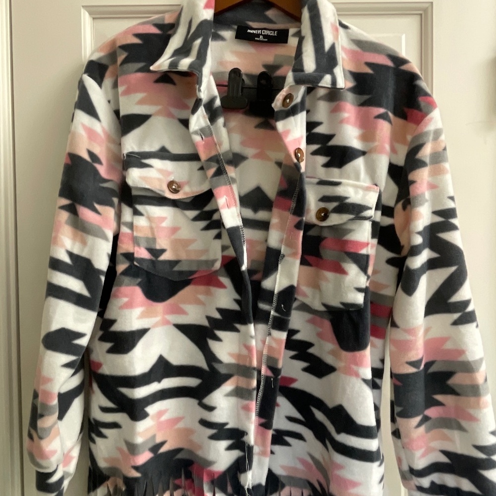 Inner circle fleece shirt or Shacket